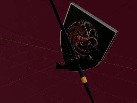 Dark Sister Sword 3D Model
