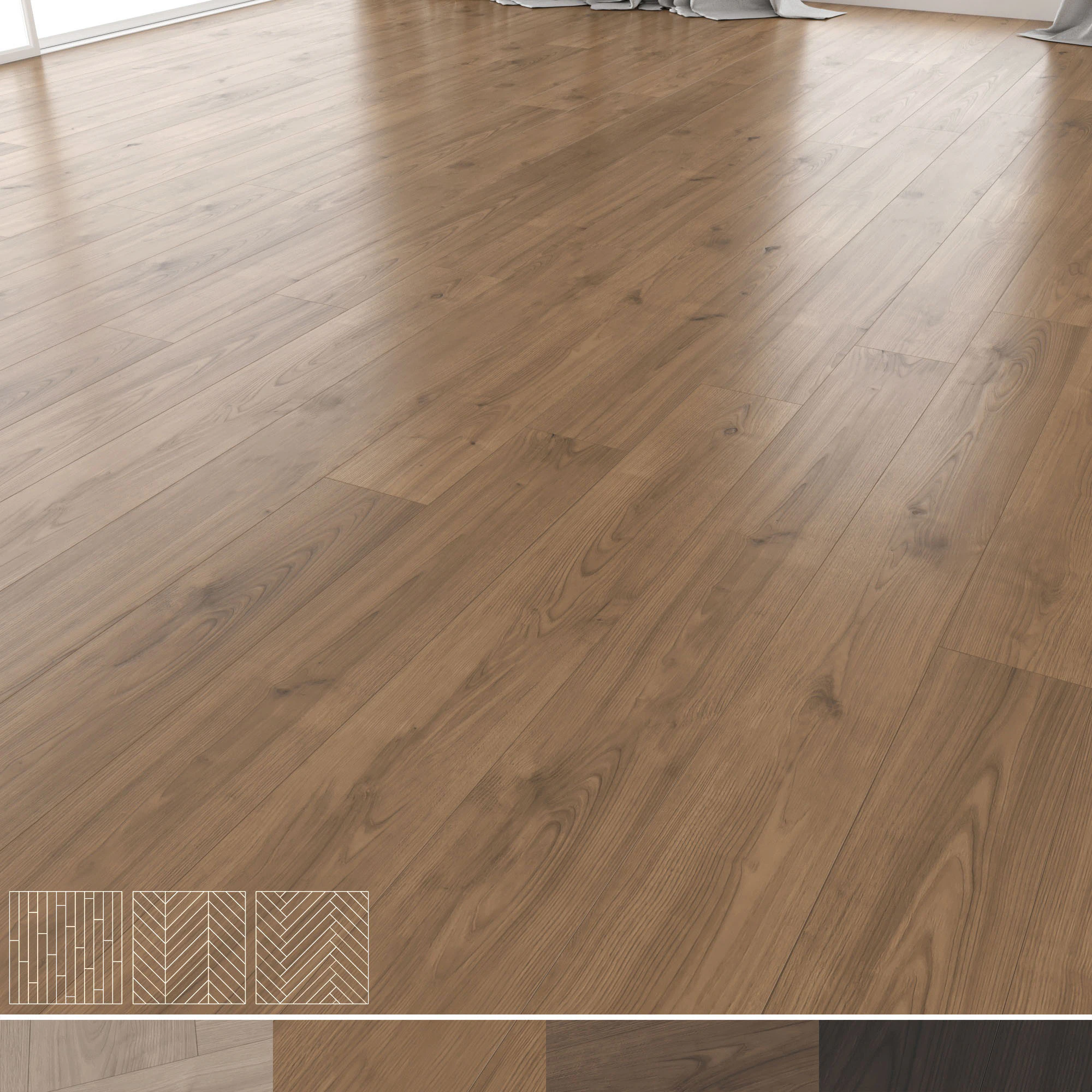 Wood Floor 03 3D Model .c4d .max .obj .3ds .fbx .stl .blend