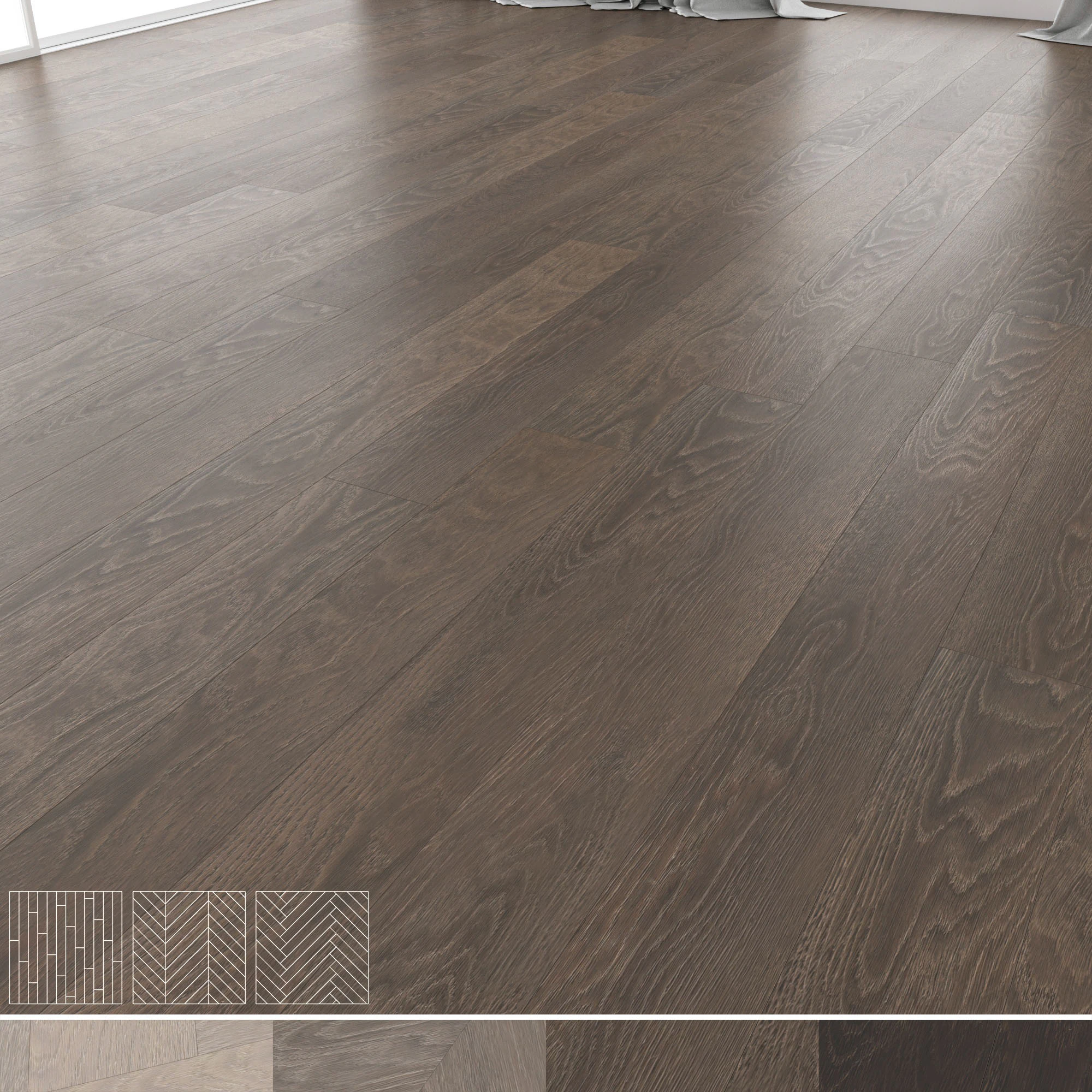 Wood Floor 09 3D Model .c4d .max .obj .3ds .fbx .stl .blend 