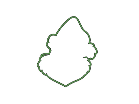 Christmas Cookie Cutter Grinch - Easy 3D Print - No Supports 3D Print Model