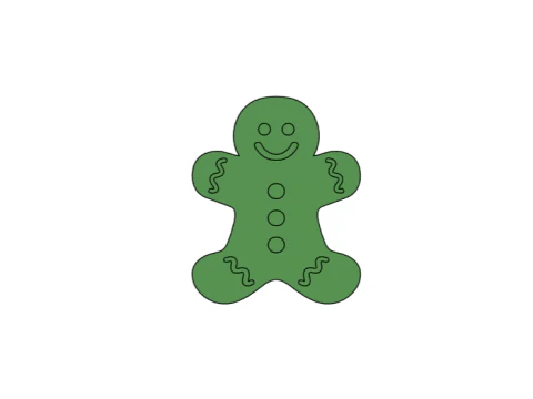 Christmas Cookie Cutter GingerBread - Easy 3D Print - No Supports 3D Print Model