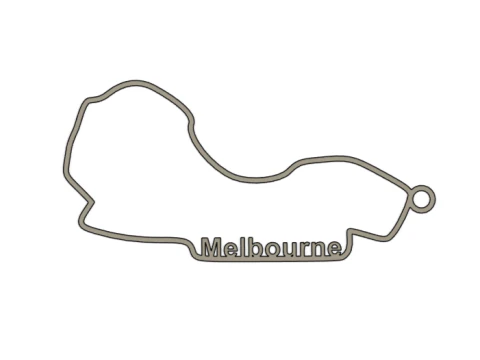 F1 Circuits Pendants Set 3D Print Model