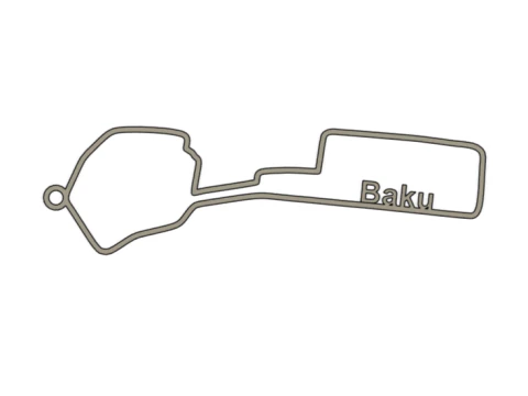 F1 Circuits Pendants Set 3D Print Model