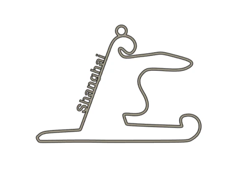 F1 Circuits Pendants Set 3D Print Model