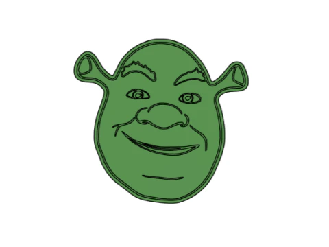 쿠키 커터 슈렉 3D 프린트 모델
