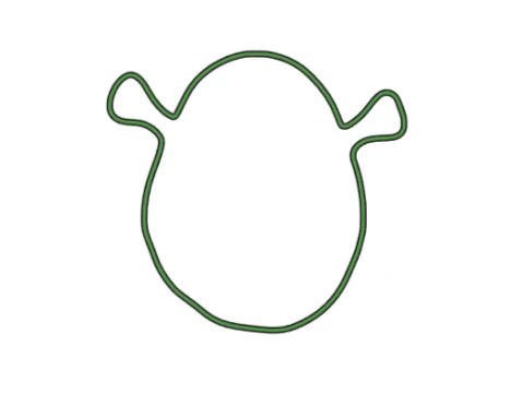 쿠키 커터 슈렉 3D 프린트 모델