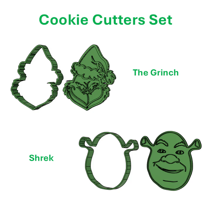 Cookie Cutter Set 3D Print Model .c4d .max .obj .3ds .fbx .stl .blend