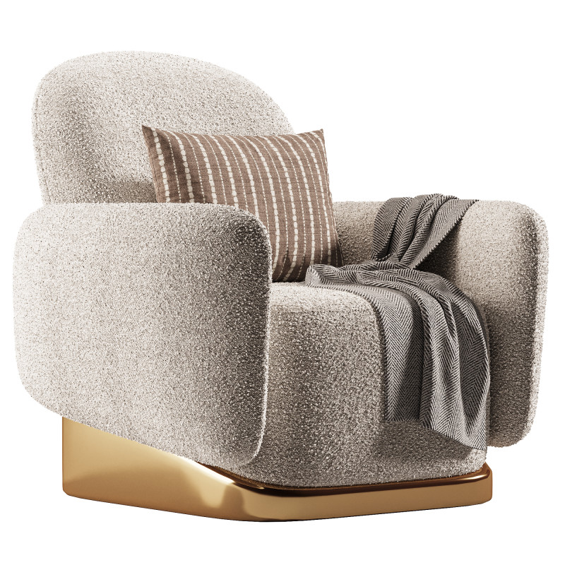 Eugene Armchair 3D Model .c4d .max .obj .3ds .fbx .stl .blend 