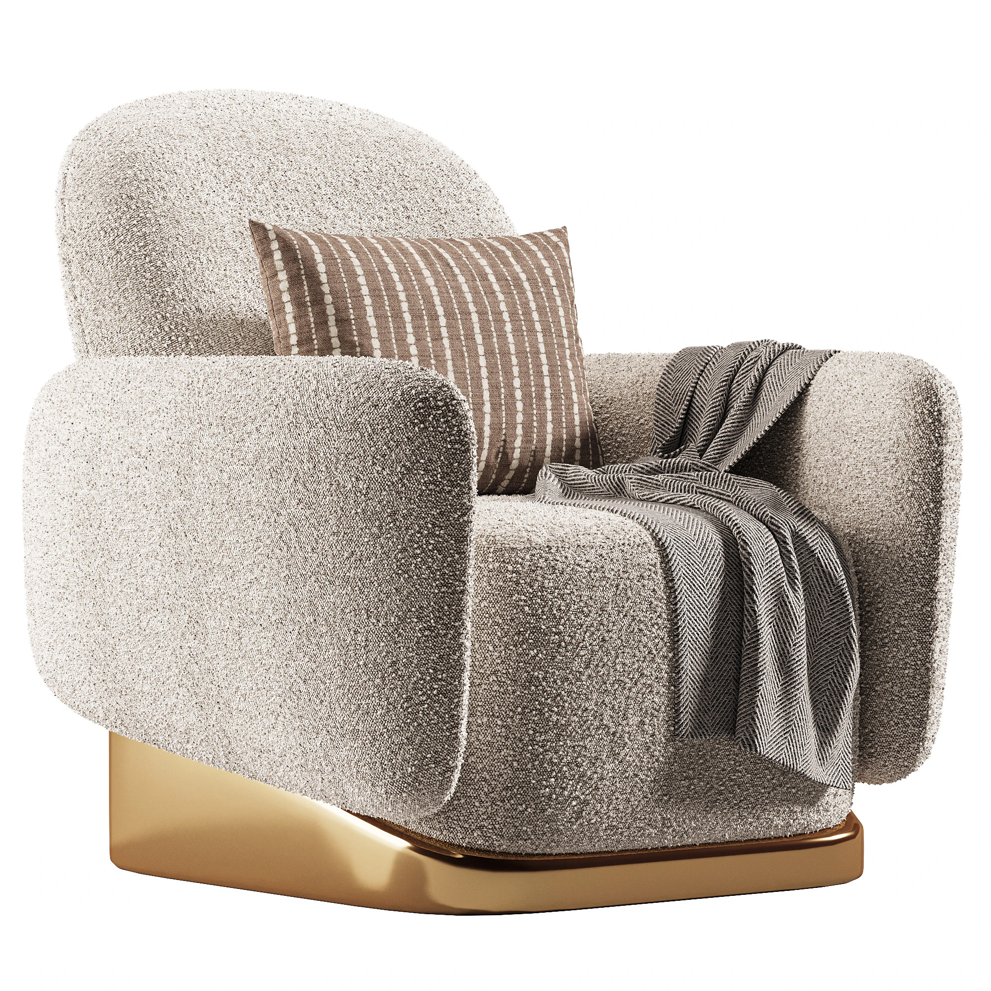 Eugene Armchair 3D Model .c4d .max .obj .3ds .fbx .stl .blend 