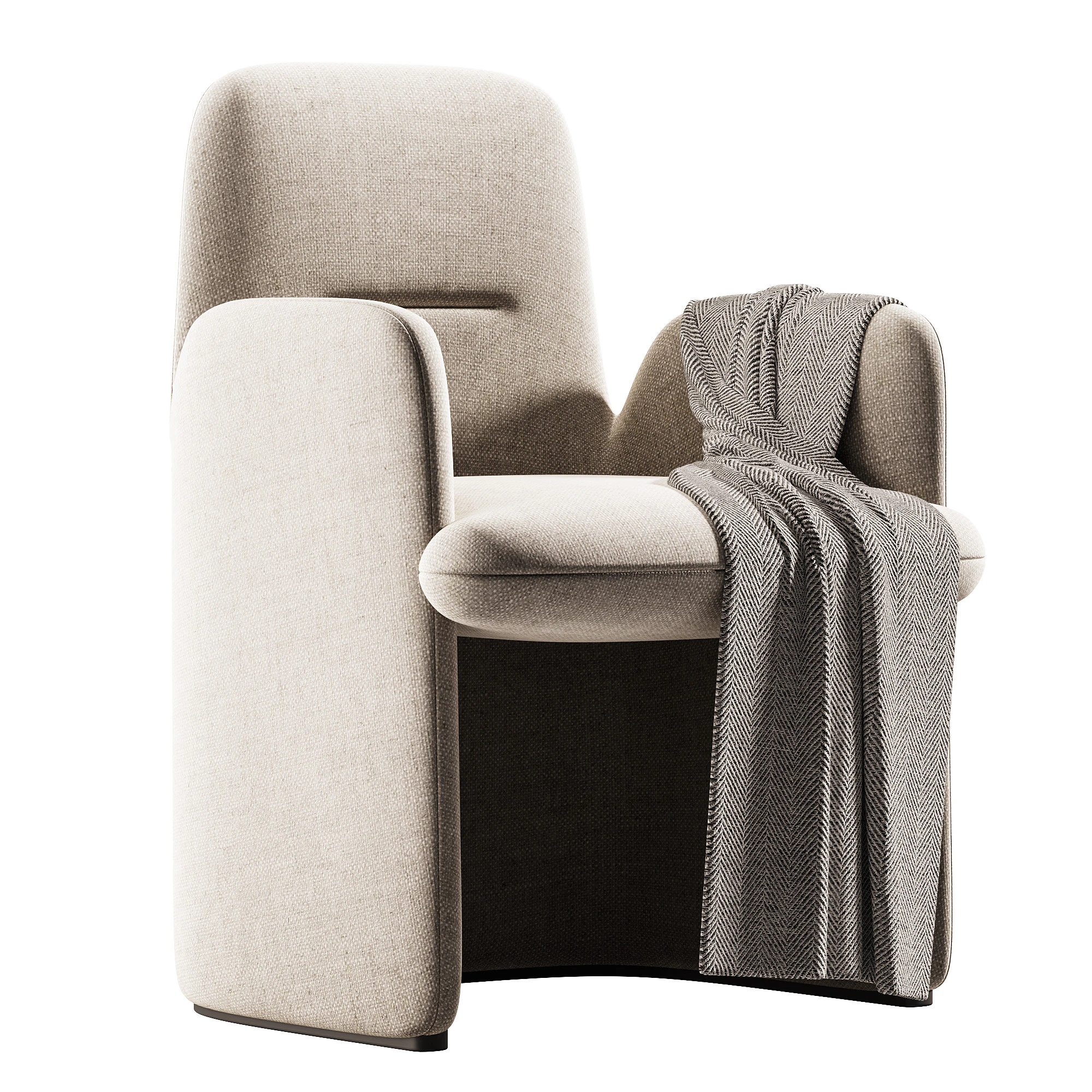GUEST chair by Rodolfo Dordoni 3D Model .c4d .max .obj .3ds .fbx .stl .blend 