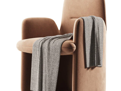 GUEST chair by Rodolfo Dordoni 3D Model