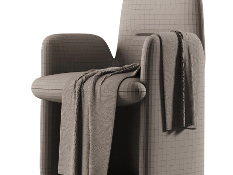 GUEST chair by Rodolfo Dordoni 3D Model
