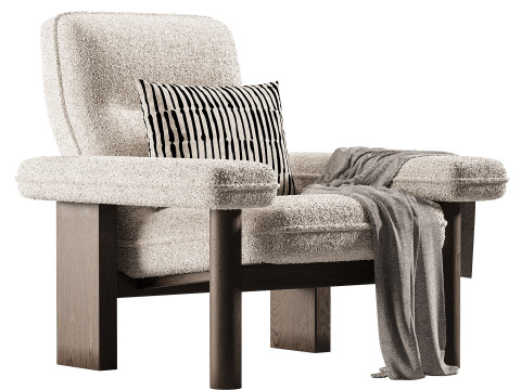 Brasilia Lounge Chair 3D Model