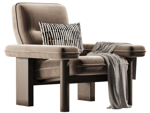 Brasilia Lounge Chair 3D Model