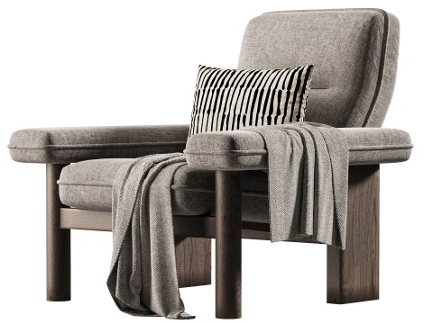 Brasilia Lounge Chair 3D Model
