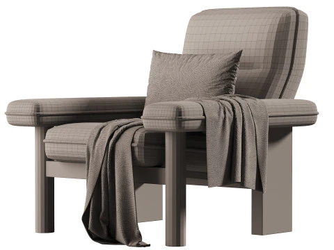 Brasilia Lounge Chair 3D Model