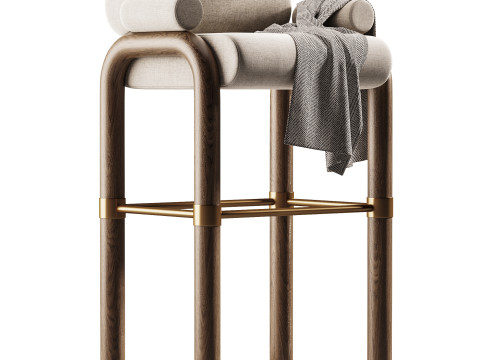 Brenna Bar Chair 3D Model