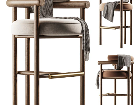 Cadeira de bar Hudson Modelo 3D