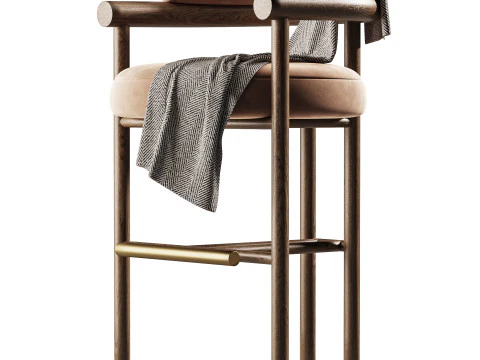 Hudson Bar Chair 3D Model
