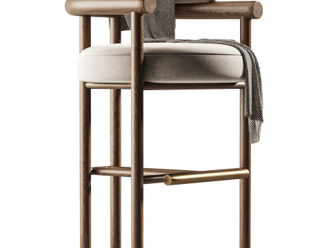Hudson Bar Chair 3D Model