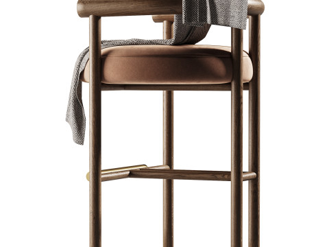 Hudson Bar Chair 3D Model
