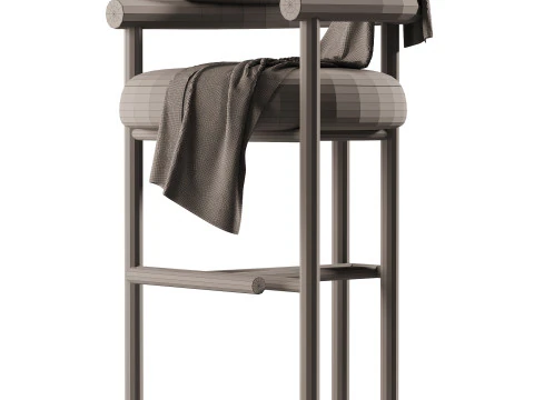 Hudson Bar Chair 3D Model