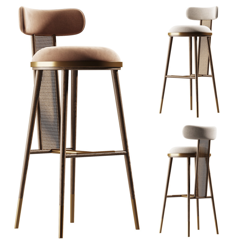 BAR CHAIR BLAKEY 3D Model .c4d .max .obj .3ds .fbx .stl .blend 