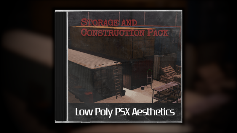 Pacchetto costruzione storage PSX Low Poly Modello 3D .c4d .max .obj .3ds .fbx .stl .blend 