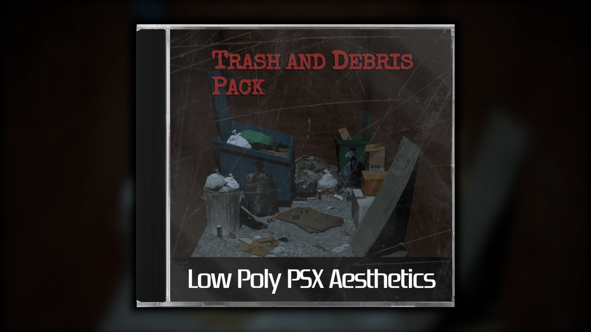 PSX Low-Poly Trash Debris Pack 3D Model .c4d .max .obj .3ds .fbx .stl .blend 