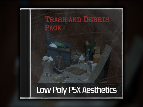 Пакет низкополигонального мусора для PSX 3D Модель