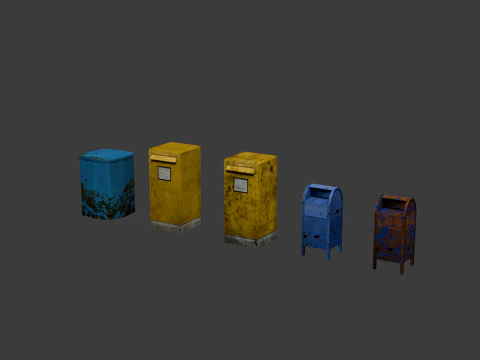 PSX Low-Poly Urban Infrastructure Pack 3D Model