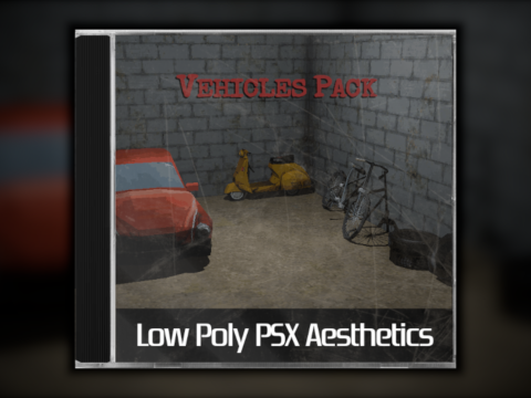PSX-Low-Poly-Fahrzeugpaket 3D Modell
