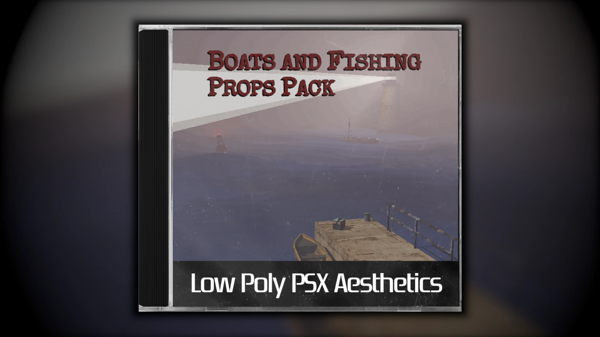 PSX Low-Poly Boats Fishing Props Pack 3D Model .c4d .max .obj .3ds .fbx .stl .blend 
