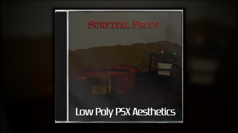 PSX Low-Poly Survival Props Pack 3D Model .c4d .max .obj .3ds .fbx .stl .blend 