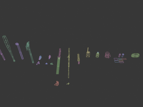 PSX Low-Poly Survival Props Pack 3D Model