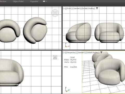 Modernes Sofa 3D Modell