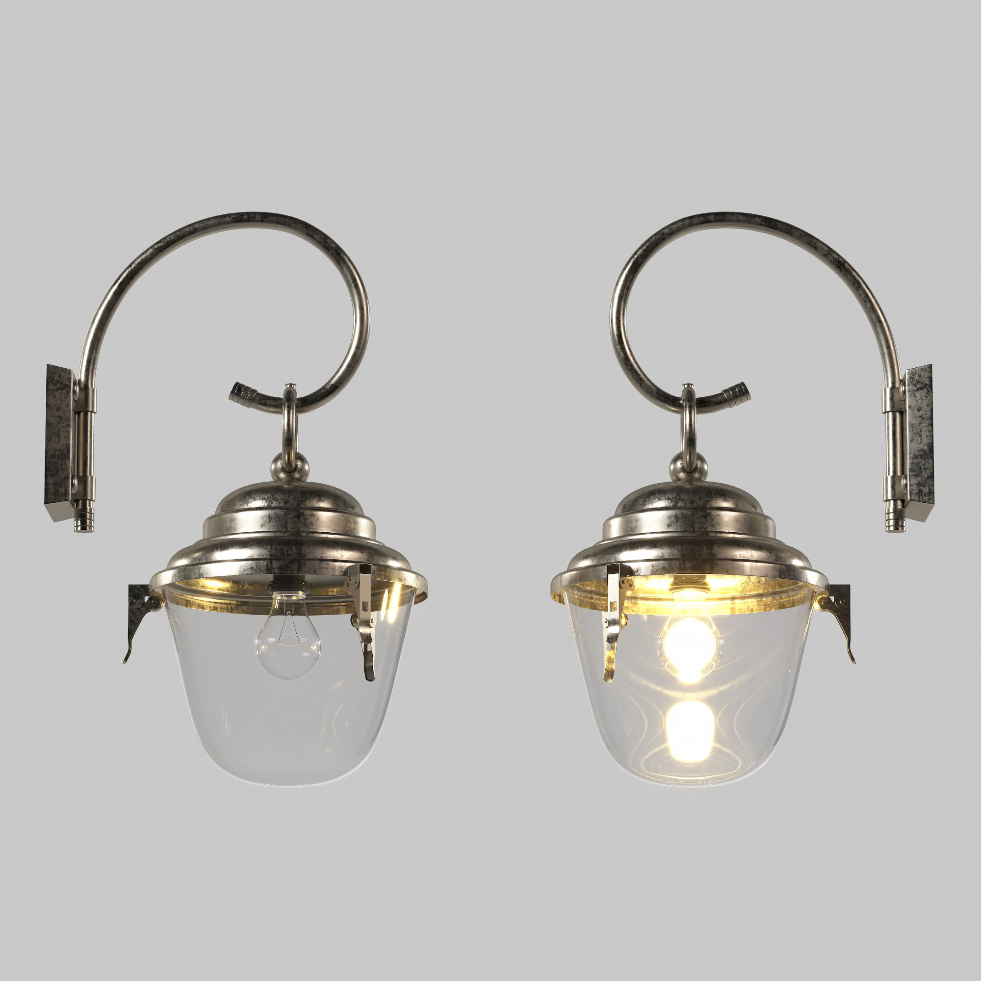 Wall Lamp 3D Model .c4d .max .obj .3ds .fbx .stl .blend 