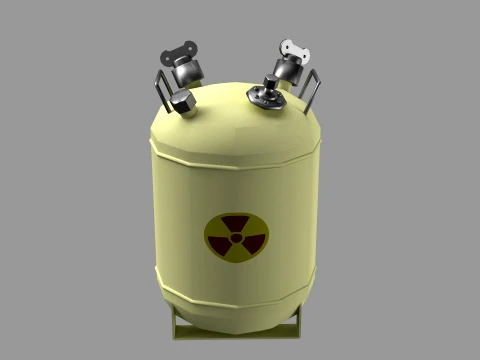 Contenedor de residuos radiactivos l&iacute;quidos KJO-10 Modelo 3D
