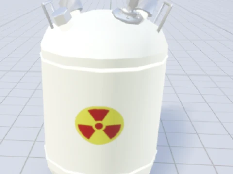 KJO-10 Liquid Radioactive Waste Container 3D Model