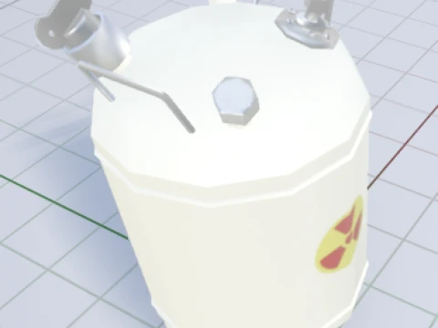KJO-10 Liquid Radioactive Waste Container 3D Model