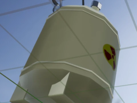 KJO-10 Liquid Radioactive Waste Container 3D Model