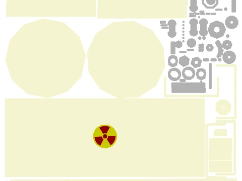 KJO-10 Liquid Radioactive Waste Container 3D Model