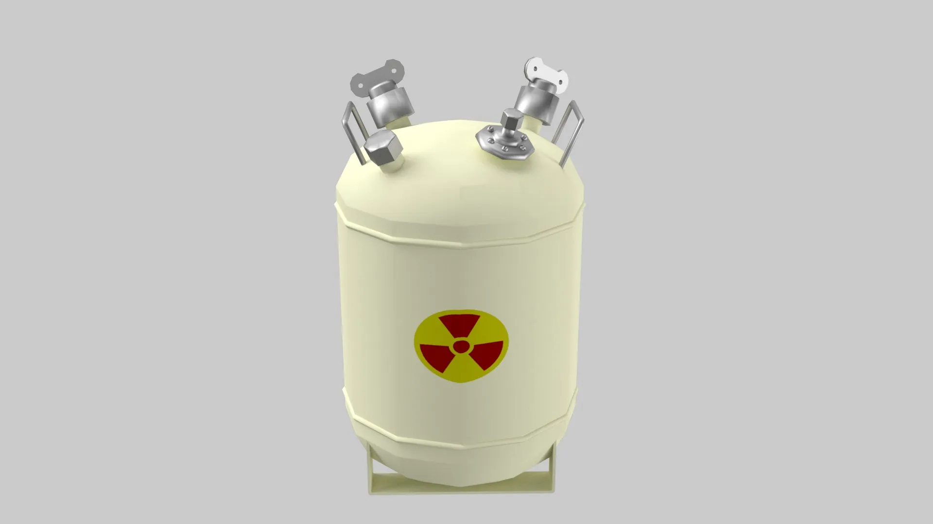 KJO-10 Liquid Radioactive Waste Container 3D Model .c4d .max .obj .3ds .fbx .stl .blend 