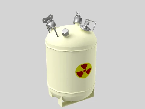 KJO-10 Liquid Radioactive Waste Container 3D Model
