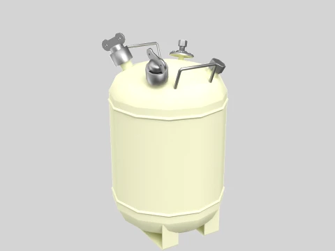 KJO-10 Liquid Radioactive Waste Container 3D Model