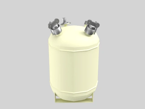 KJO-10 Liquid Radioactive Waste Container 3D Model
