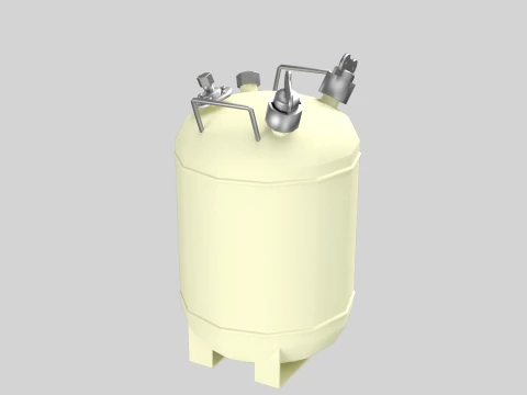 KJO-10 Liquid Radioactive Waste Container 3D Model