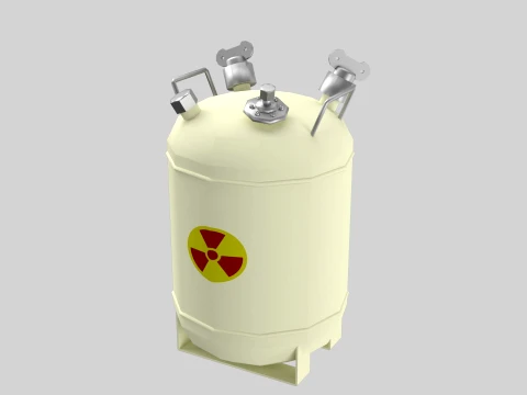 KJO-10 Liquid Radioactive Waste Container 3D Model