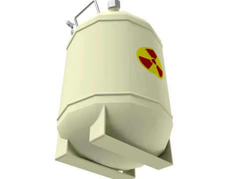 KJO-10 Liquid Radioactive Waste Container 3D Model