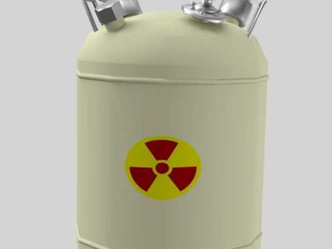 KJO-10 Liquid Radioactive Waste Container 3D Model